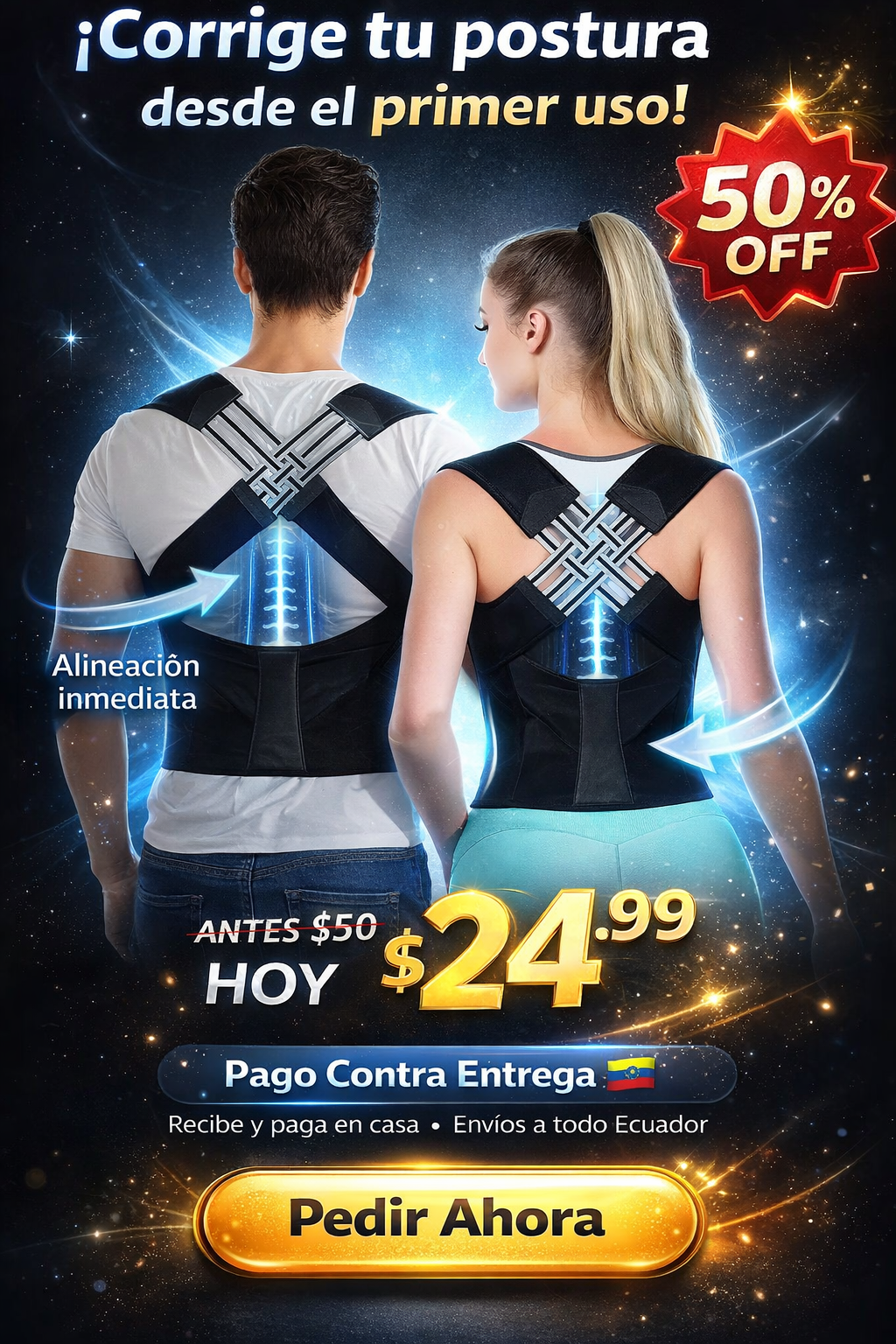 Posturex Pro El corrector de postura que entrena tu espalda para verse y sentirse mejor cada día.