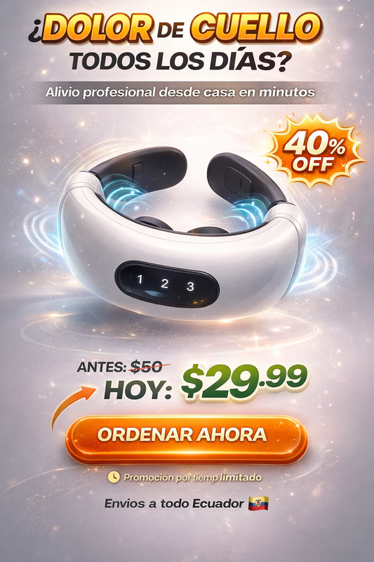 CerviRelax Pro Masajeador Cervical Inteligente de Alivio Profundo