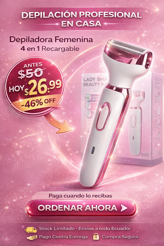 ✨ Depiladora Femenina 4 en 1 (Lady Shaver Beauty Kit)